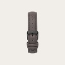 The Grey Band is made of genuine leather and a metal buckle clasp and is naturally dyed with a grey hue. The Grey Band 20mm fits the 40mm MINIMAL Collection and CHRONUS Collection.